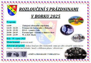 Rozloučení s prázdninami 2025
