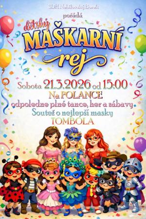 maškarní ples pro děti 2026