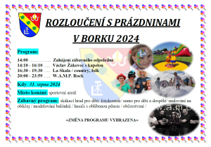 Rozloučení s prázdninami 2024